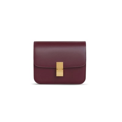 CELINE SHOULDER BAG IN TEEN CLASSIC POLISHING CALFSKIN 192523DLS.28BD (18.5*15.5*6cm)